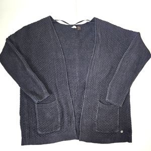 Roxy Knit Open Front Cardigan Medium
